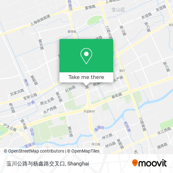 蕰川公路与杨鑫路交叉口 map