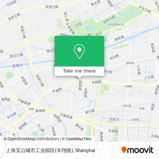 上海宝山城市工业园区(丰翔路) map