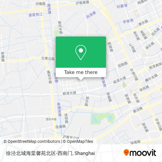 徐泾北城海棠馨苑北区-西南门 map