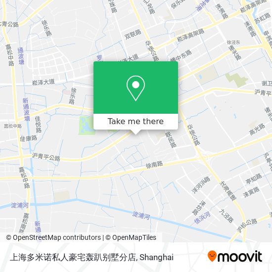 上海多米诺私人豪宅轰趴别墅分店 map