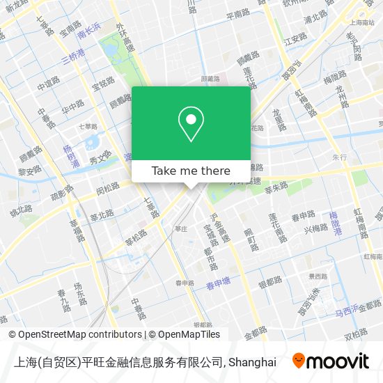 上海(自贸区)平旺金融信息服务有限公司 map