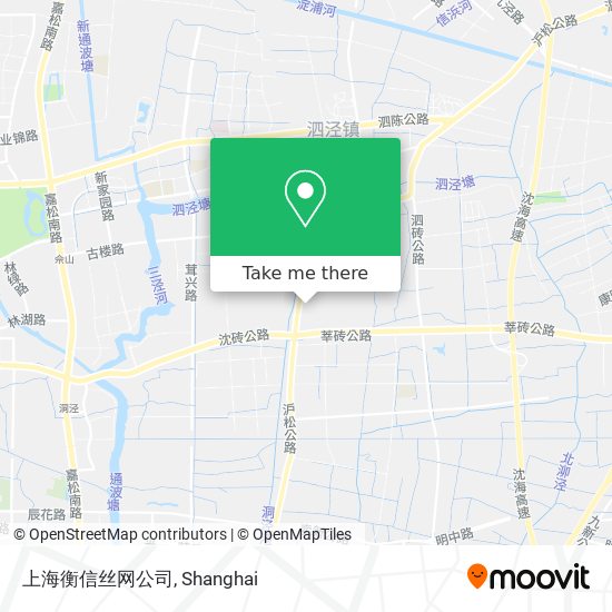 上海衡信丝网公司 map