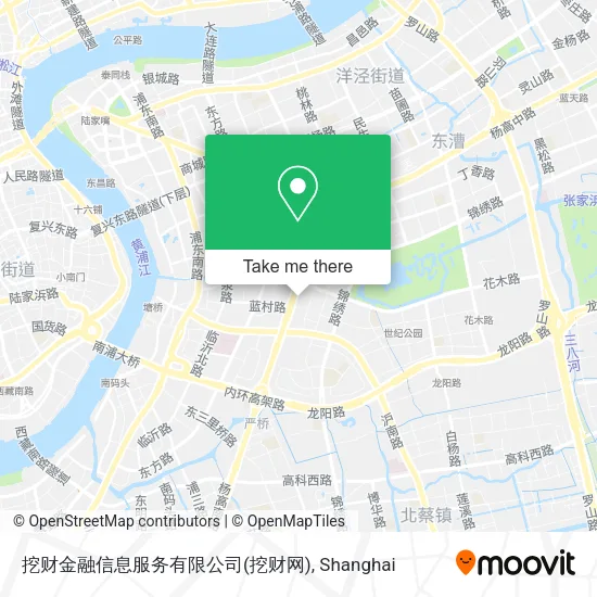 挖财金融信息服务有限公司(挖财网) map