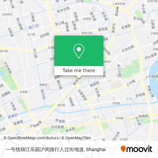 一号线锦江乐园沪闵路行人过街地道 map