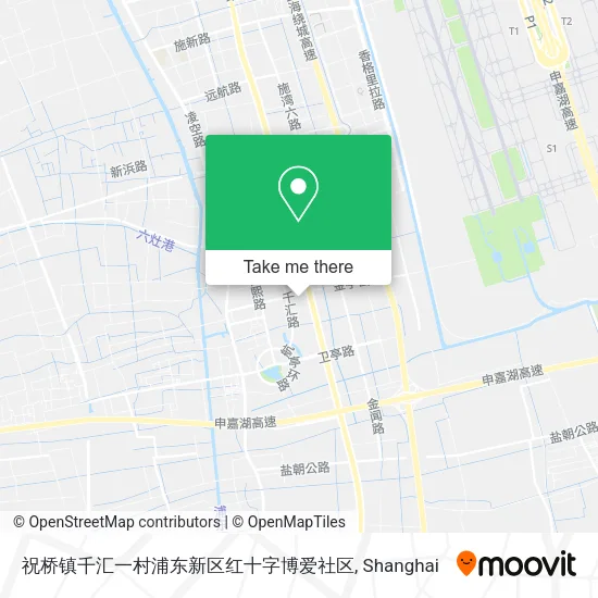 祝桥镇千汇一村浦东新区红十字博爱社区 map