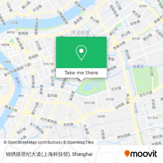 锦绣路世纪大道(上海科技馆) map