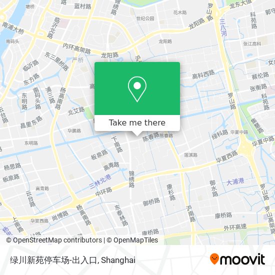 绿川新苑停车场-出入口 map