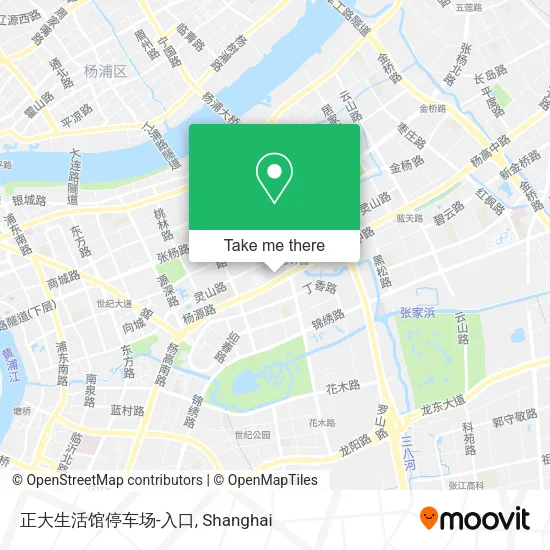 正大生活馆停车场-入口 map