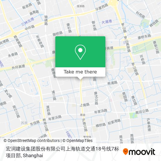 宏润建设集团股份有限公司上海轨道交通18号线7标项目部 map