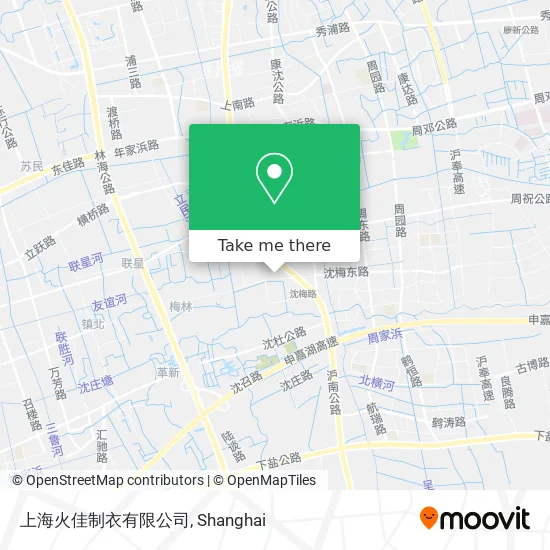 上海火佳制衣有限公司 map