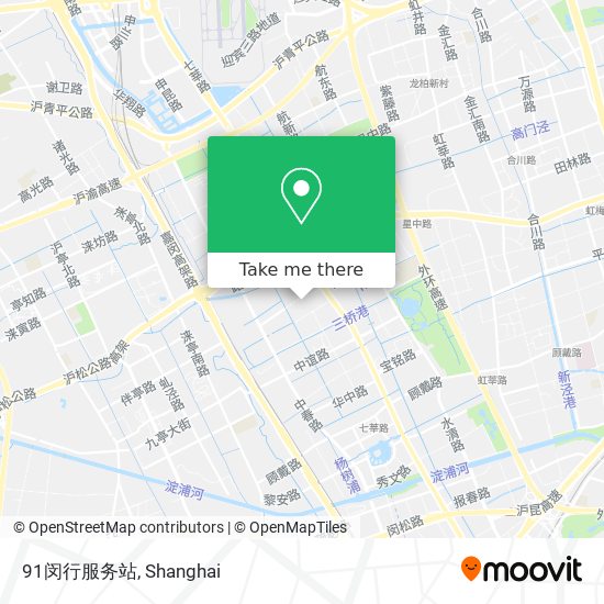 91闵行服务站 map