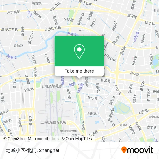 定威小区-北门 map
