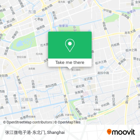 张江微电子港-东北门 map