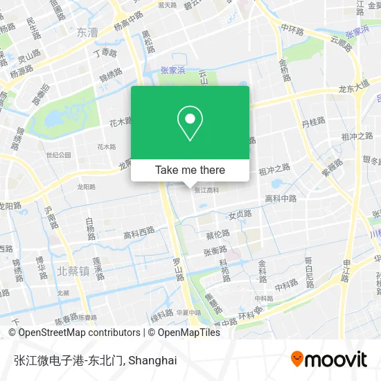张江微电子港-东北门 map