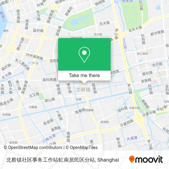 北蔡镇社区事务工作站虹南居民区分站 map