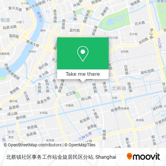 北蔡镇社区事务工作站金旋居民区分站 map