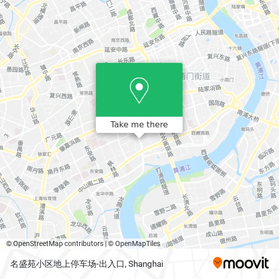 名盛苑小区地上停车场-出入口 map