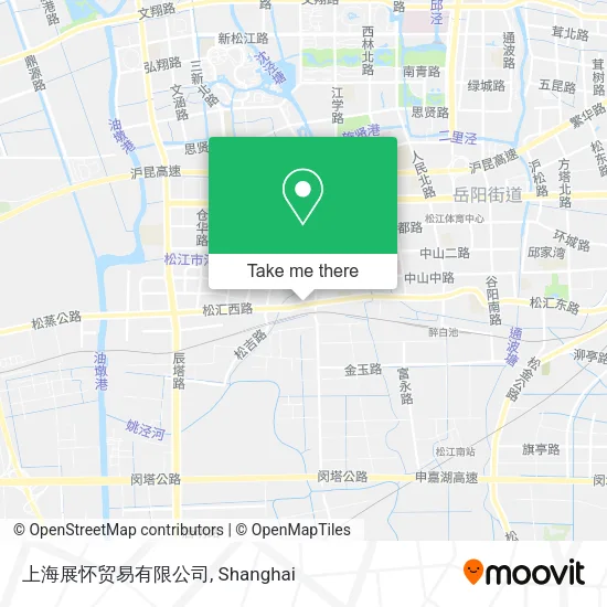 上海展怀贸易有限公司 map