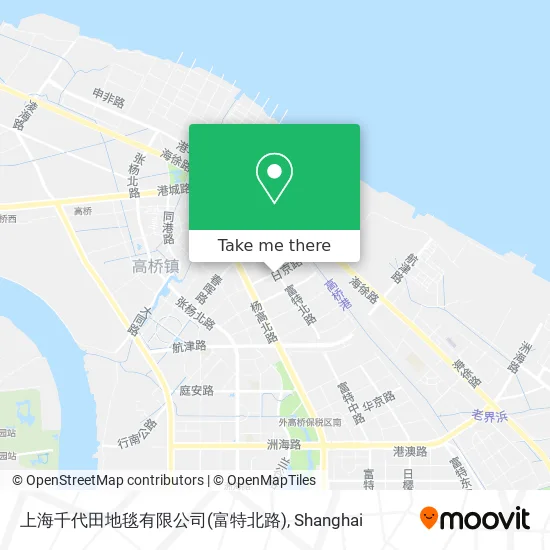 上海千代田地毯有限公司(富特北路) map