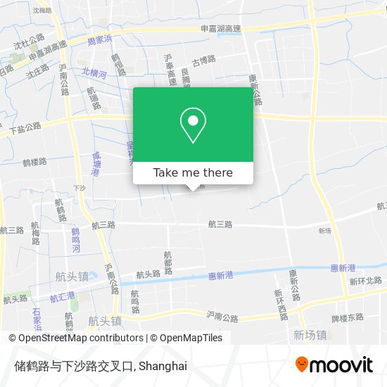 储鹤路与下沙路交叉口 map