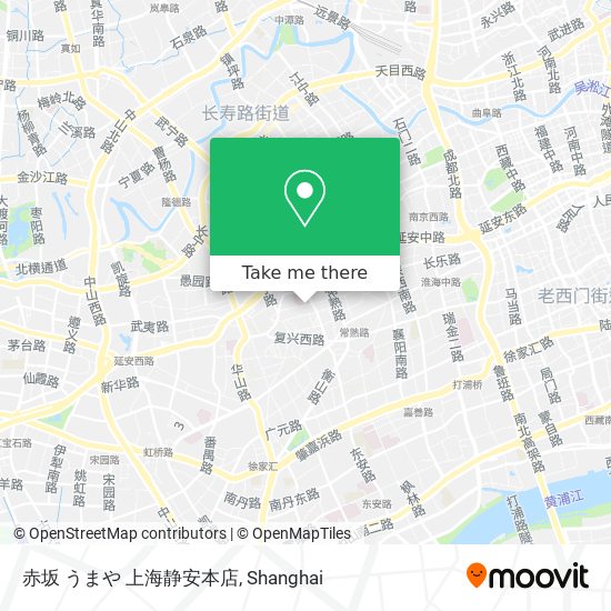 赤坂 うまや 上海静安本店 map