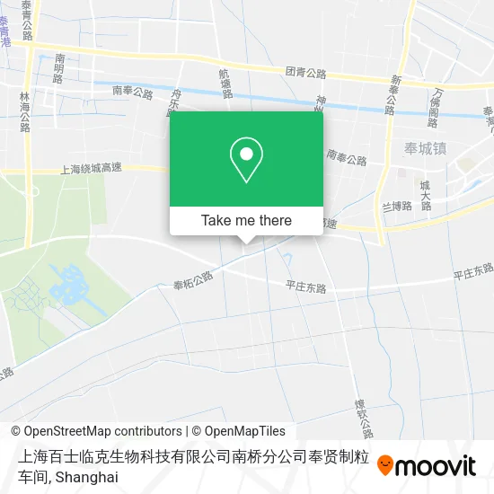 上海百士临克生物科技有限公司南桥分公司奉贤制粒车间 map