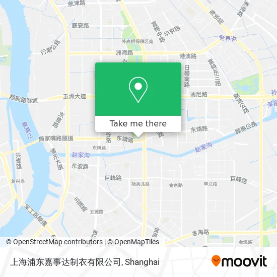 上海浦东嘉事达制衣有限公司 map