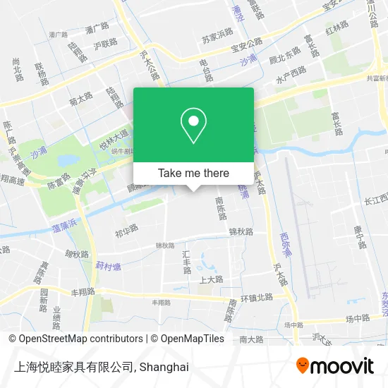 上海悦睦家具有限公司 map