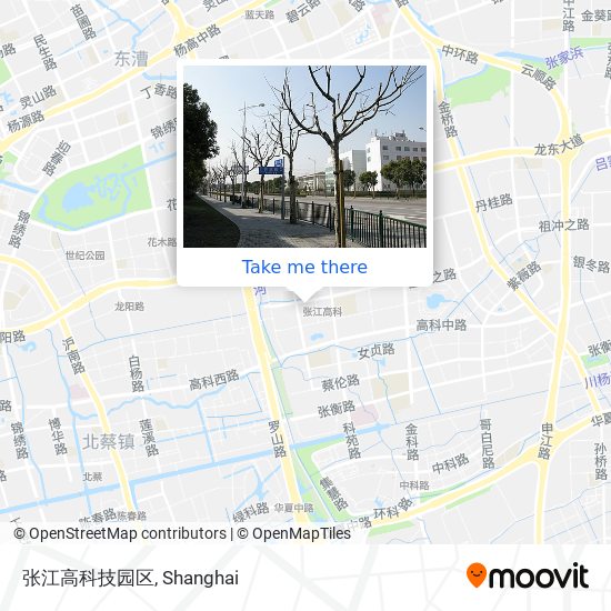 张江高科技园区 map