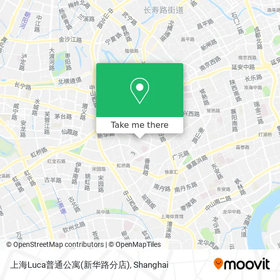 上海Luca普通公寓(新华路分店) map