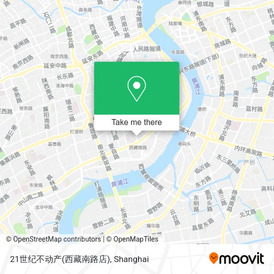 21世纪不动产(西藏南路店) map