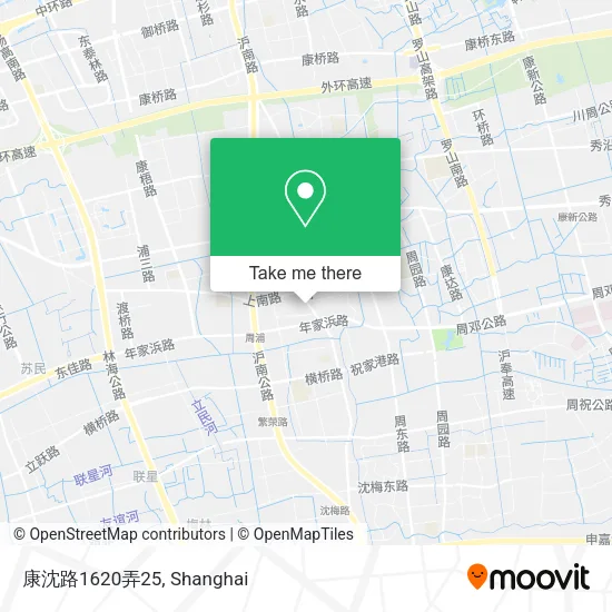 康沈路1620弄25 map