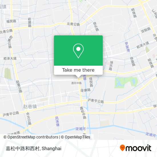 嘉松中路和西村 map