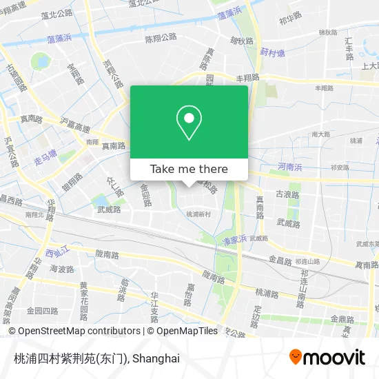 桃浦四村紫荆苑(东门) map