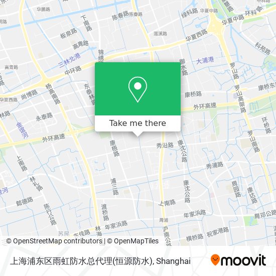 上海浦东区雨虹防水总代理(恒源防水) map