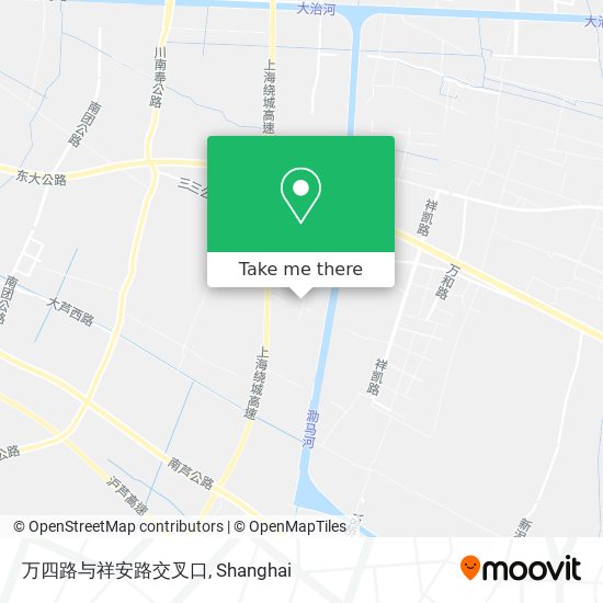 万四路与祥安路交叉口 map