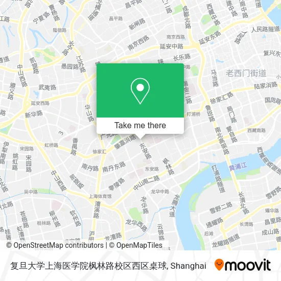 复旦大学上海医学院枫林路校区西区桌球 map