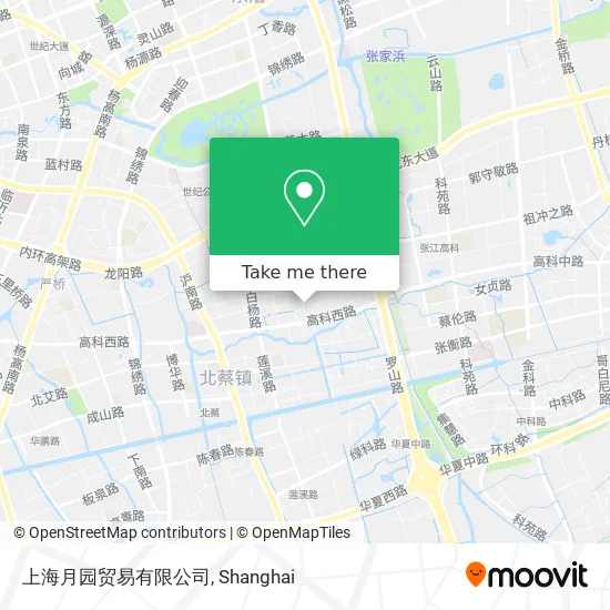 上海月园贸易有限公司 map