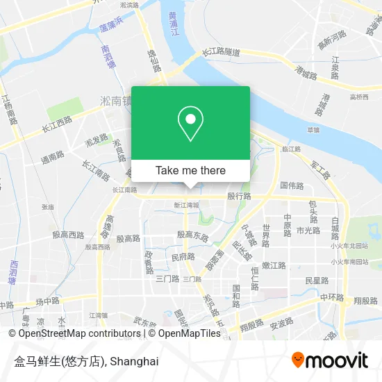 盒马鲜生(悠方店) map