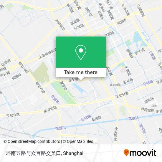 环南五路与众百路交叉口 map