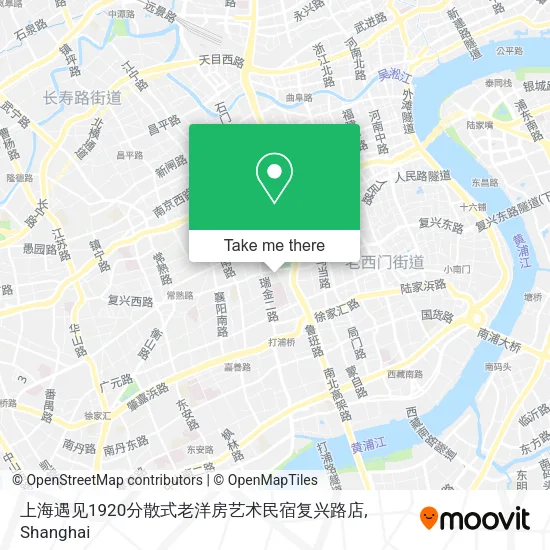 上海遇见1920分散式老洋房艺术民宿复兴路店 map