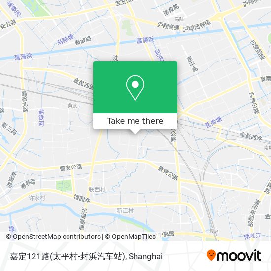 嘉定121路(太平村-封浜汽车站) map