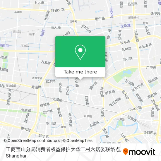 工商宝山分局消费者权益保护大华二村六居委联络点 map