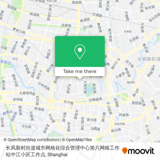 长风新村街道城市网格化综合管理中心第六网格工作站中江小区工作点 map