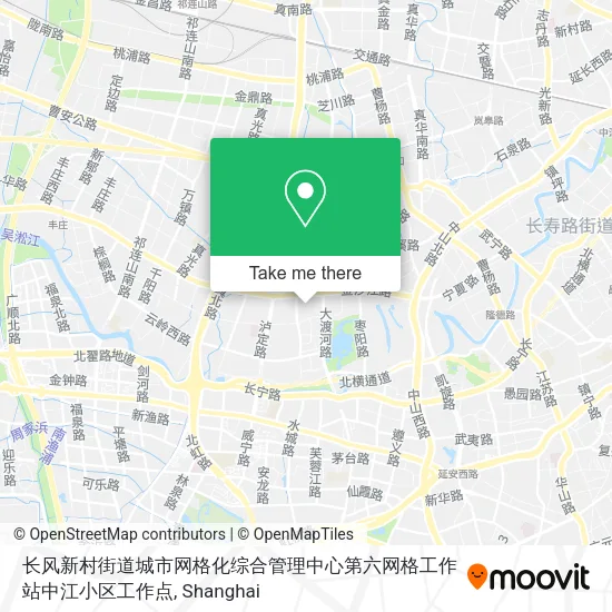 长风新村街道城市网格化综合管理中心第六网格工作站中江小区工作点 map