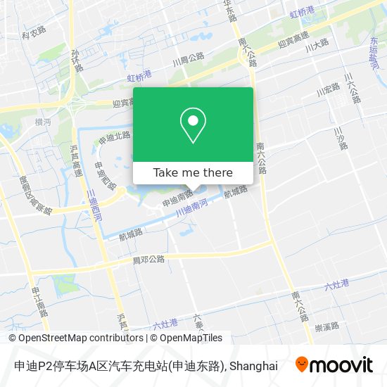 申迪P2停车场A区汽车充电站(申迪东路) map