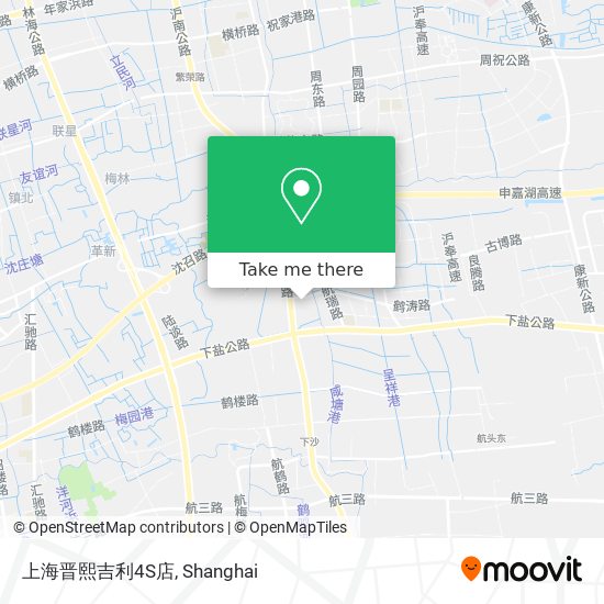 上海晋熙吉利4S店 map