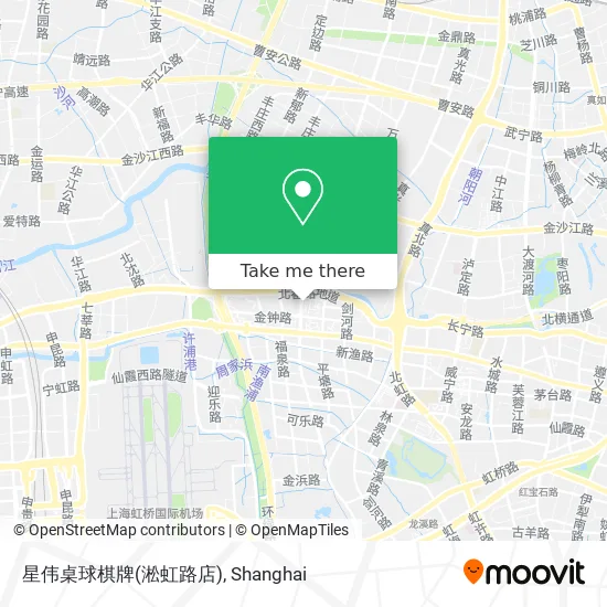 星伟桌球棋牌(淞虹路店) map