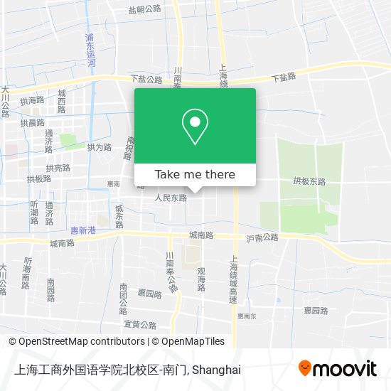 上海工商外国语学院北校区-南门 map