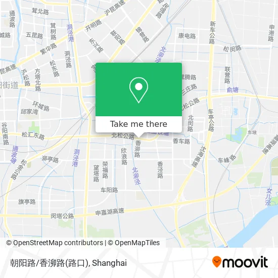 朝阳路/香泖路(路口) map